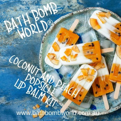 Bath Bomb Wolrd® Coconut Peach Popsicle Lip Balm Kit