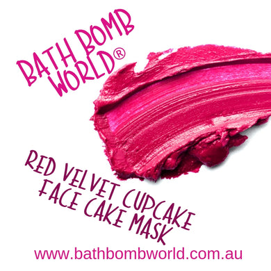 Bath Bomb World® Red Velvet Cupcake Face Cake Mask Recipe