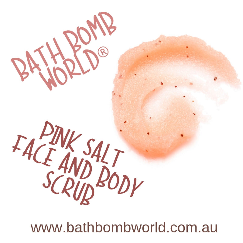 Bath Bomb World® Pink Salt Face and Body Scrub