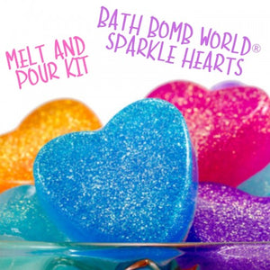 Bath Bomb World® Sparkle Hearts Soap Kit