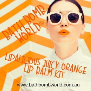 Bath Bomb Wolrd® Lipalicious Juicy Orange Lip Balm Kit