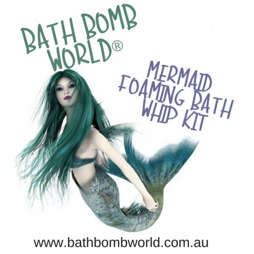 Mermaid Tail Foaming Bath Whip Kit