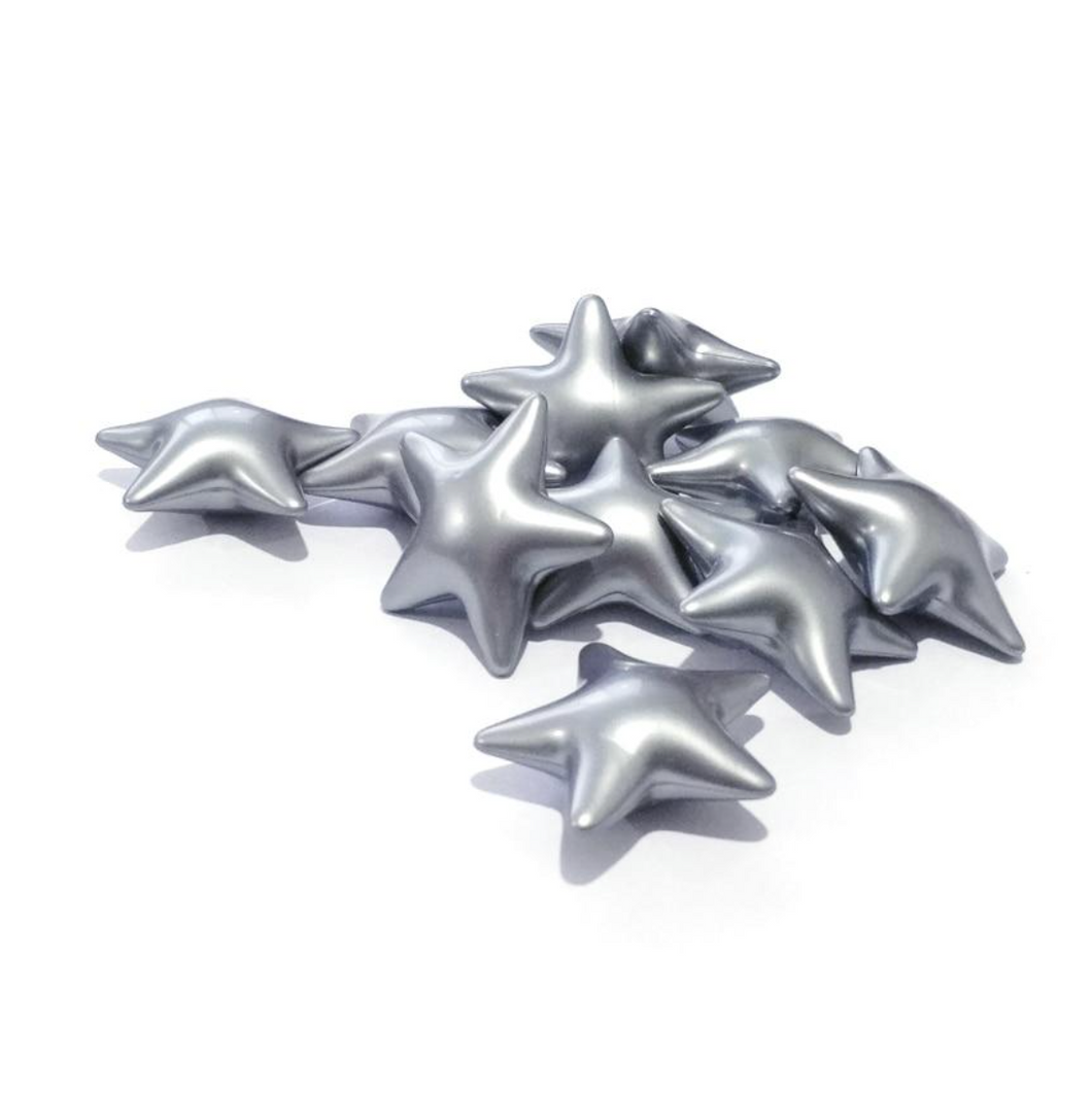 Silver Star Bath Pearls - Vanilla x 10