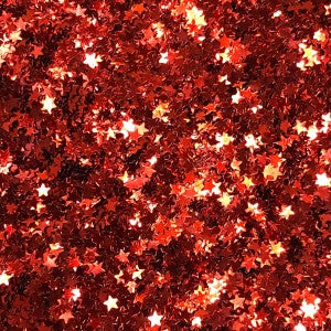 Star Shot Glitter - Red