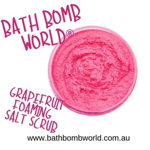 Bath Bomb World® Grapefruit Foaming Salt Scrub